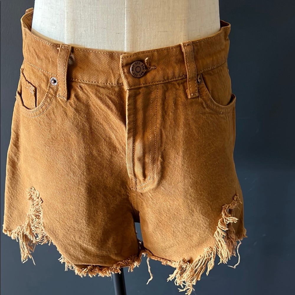 Urban Outfitters brown Jean Shorts Distressed Cut-Off Style